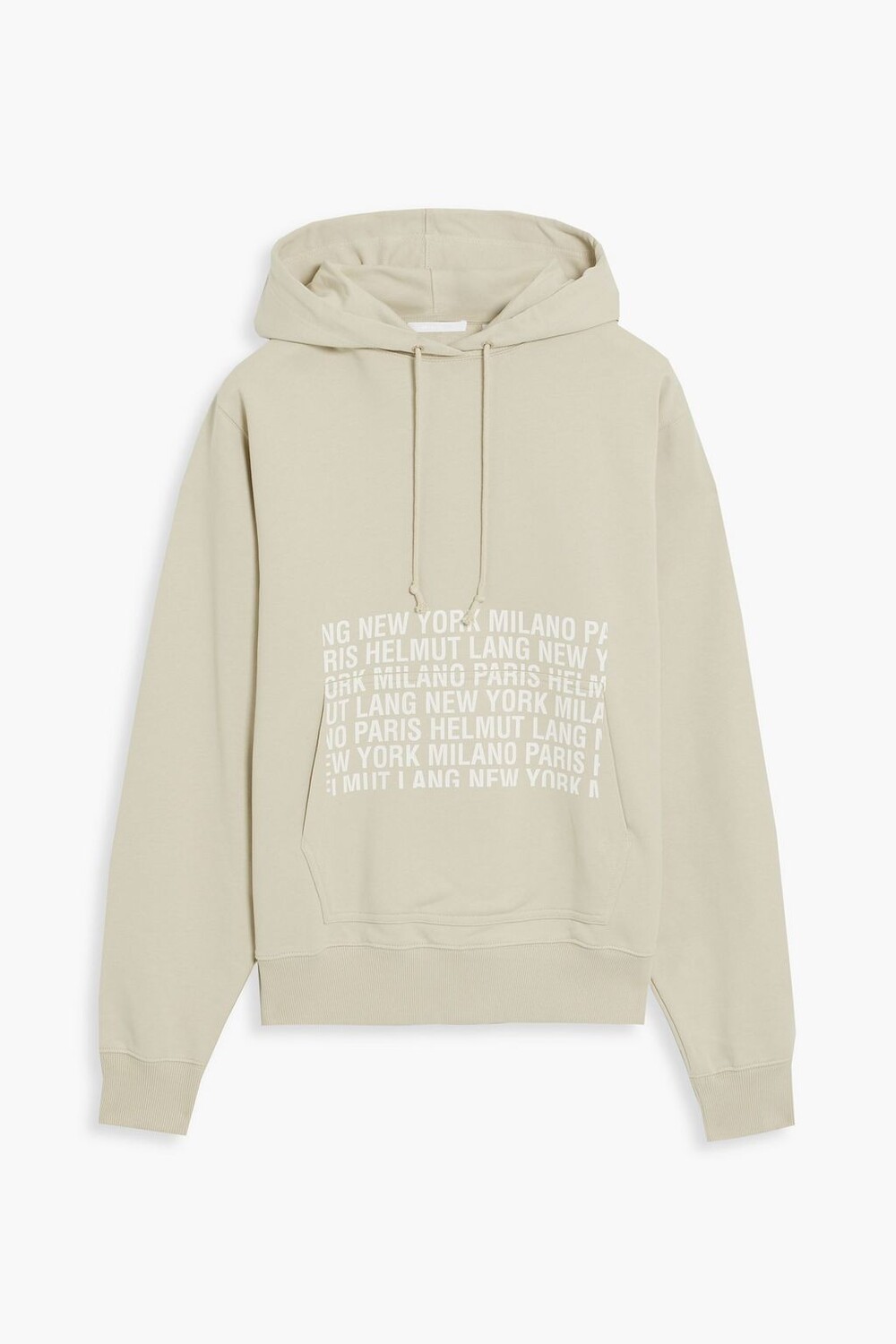 

Толстовка из французской махровой ткани с принтом Box Logo HELMUT LANG, зеленый