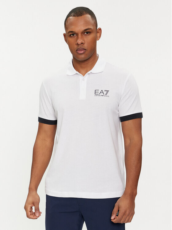 

Рубашка поло стандартного кроя Ea7 Emporio Armani, белый