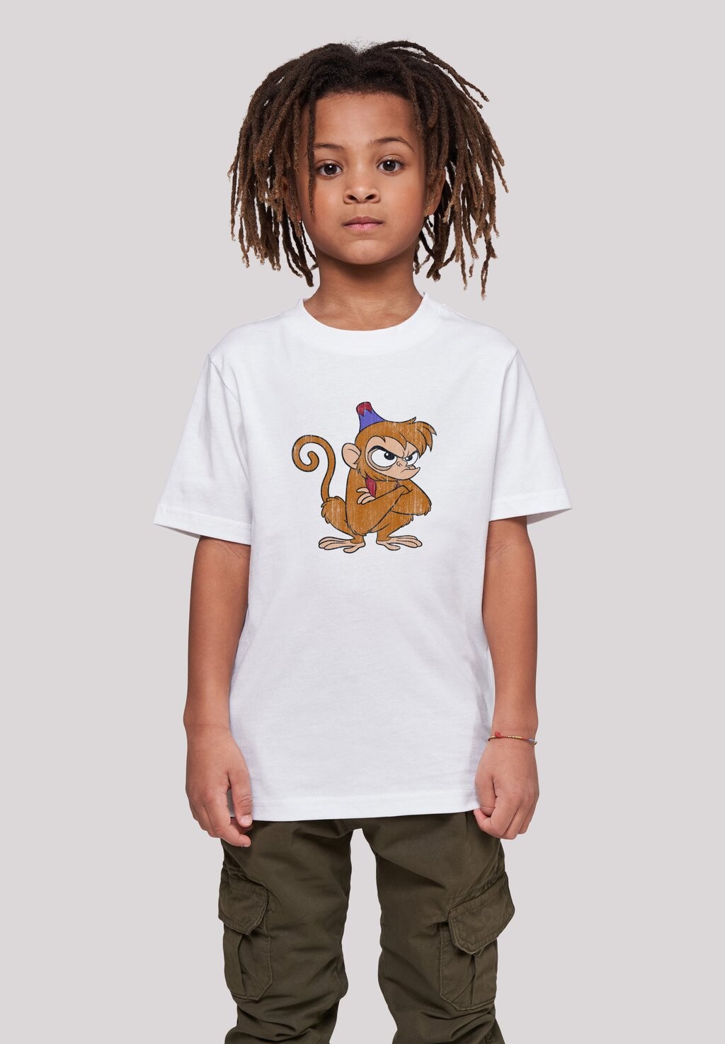 

Футболка с принтом DISNEY CLASSIC ALADDIN ABU ANGRY F4NT4STIC, цвет white
