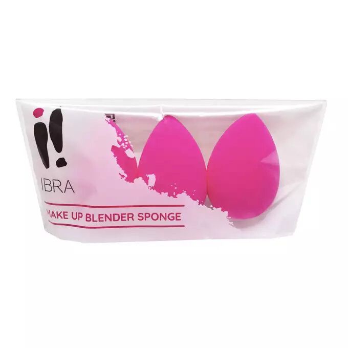 Набор: спонжи розовые Ibra Blender Sponge, 3 шт набор спонжи для макияжа микс ibra blender sponge 3 шт
