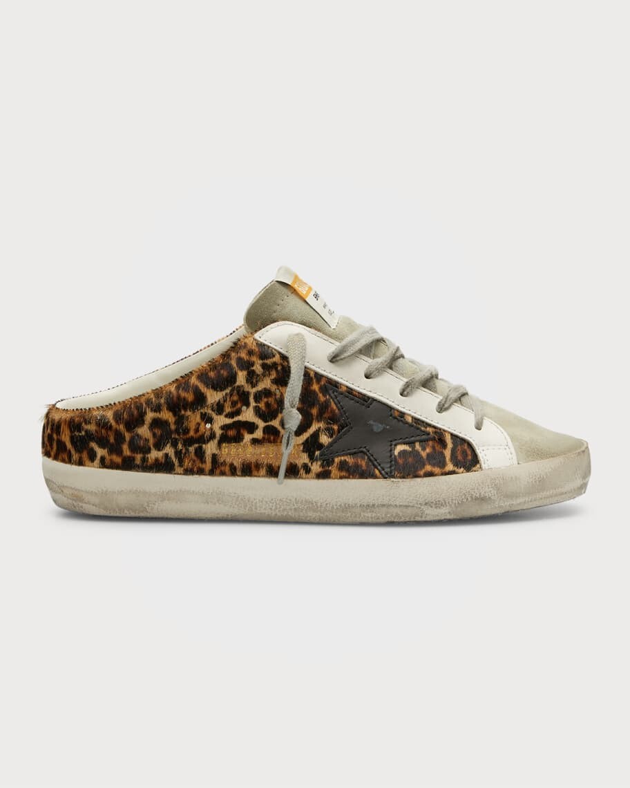 

Кроссовки Superstar Sabot с леопардовым принтом Golden Goose