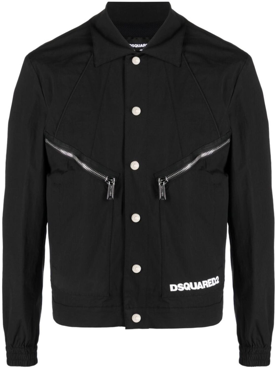 

Dsquared2 куртка-рубашка с логотипом, черный