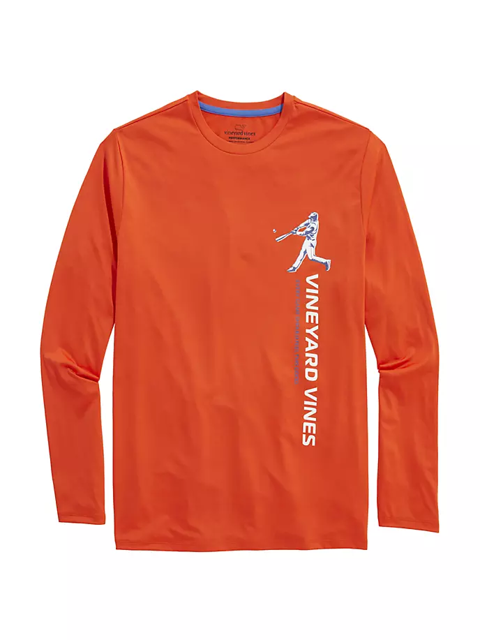 

Футболка с длинными рукавами Baseball Swing Harbour Vineyard Vines, цвет cocktail sauce