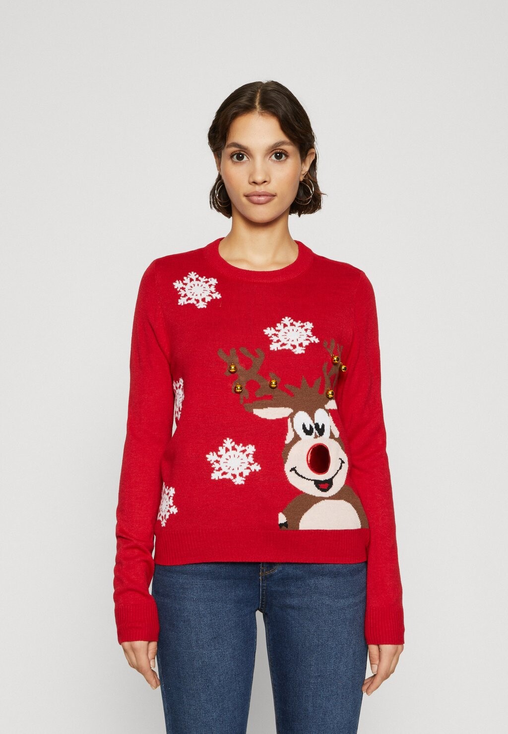 

Вязаный свитер ONLXMAS BELL ONLY Petite, цвет high risk red