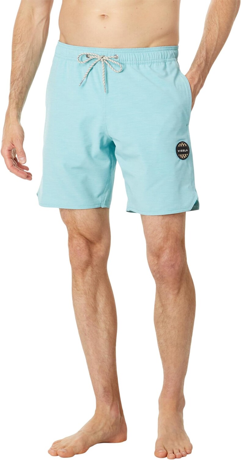 

Плавки VISSLA Solid Sets 17.5" Ecolastic Trunks, цвет Aqua