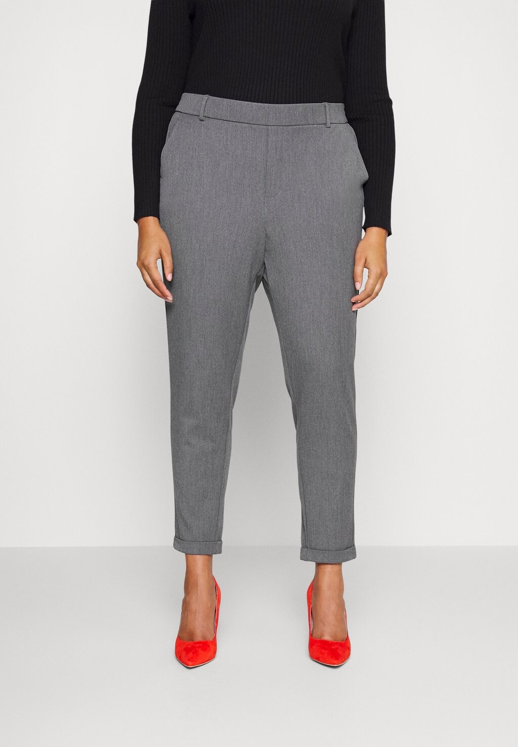 

Брюки Vero Moda Vmmaya Loose Solid Pant, средний серый меланж
