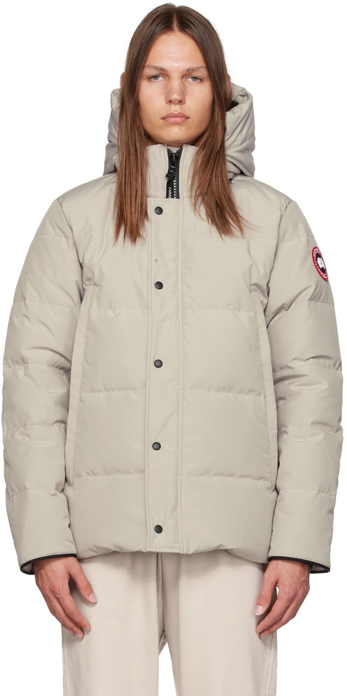 

Бежевый пуховик Wyndham Limestone Canada Goose