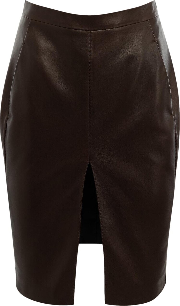 

Юбка Saint Laurent With Pockets Details 'Marron Fonce', коричневый