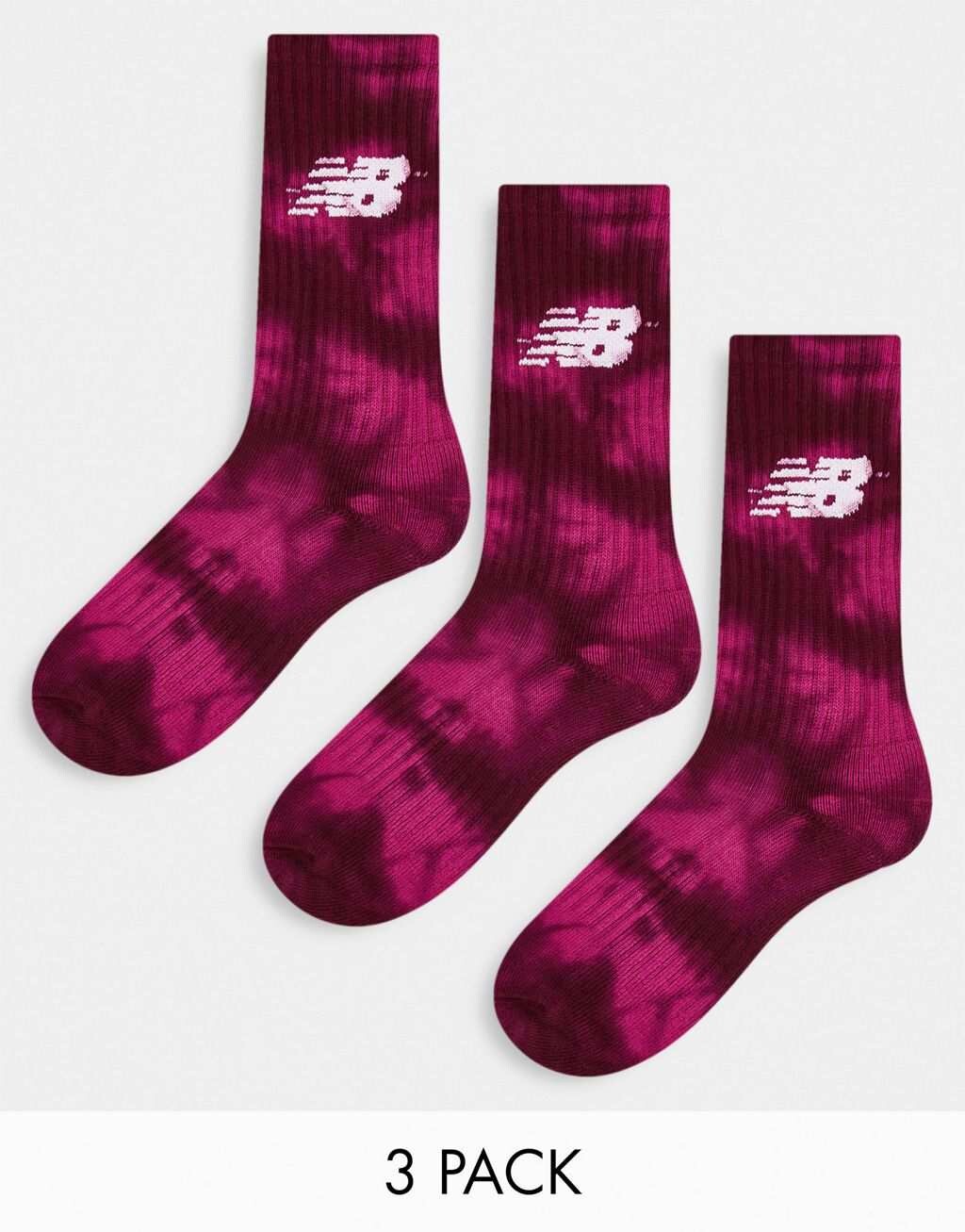 

Три пары розовых носков с логотипом New Balance