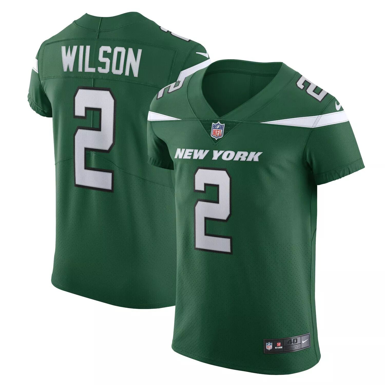 

Мужское джерси Zach Wilson Gotham Green New York Jets Vapor Elite Nike