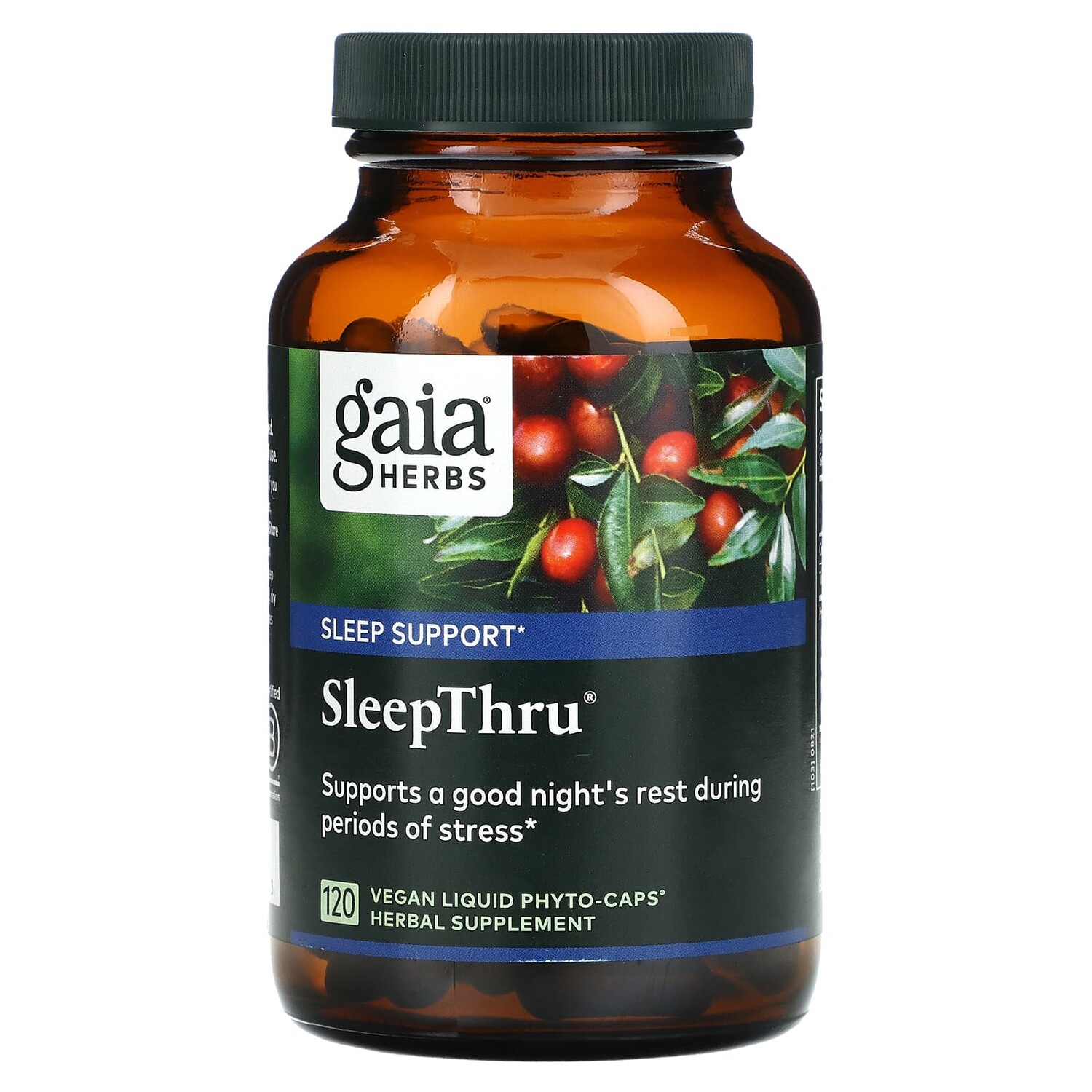 

SleepThru, 120 веганских жидких фито-капсул, Gaia Herbs
