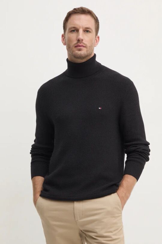 

Хлопковый свитер Tommy Hilfiger, черный