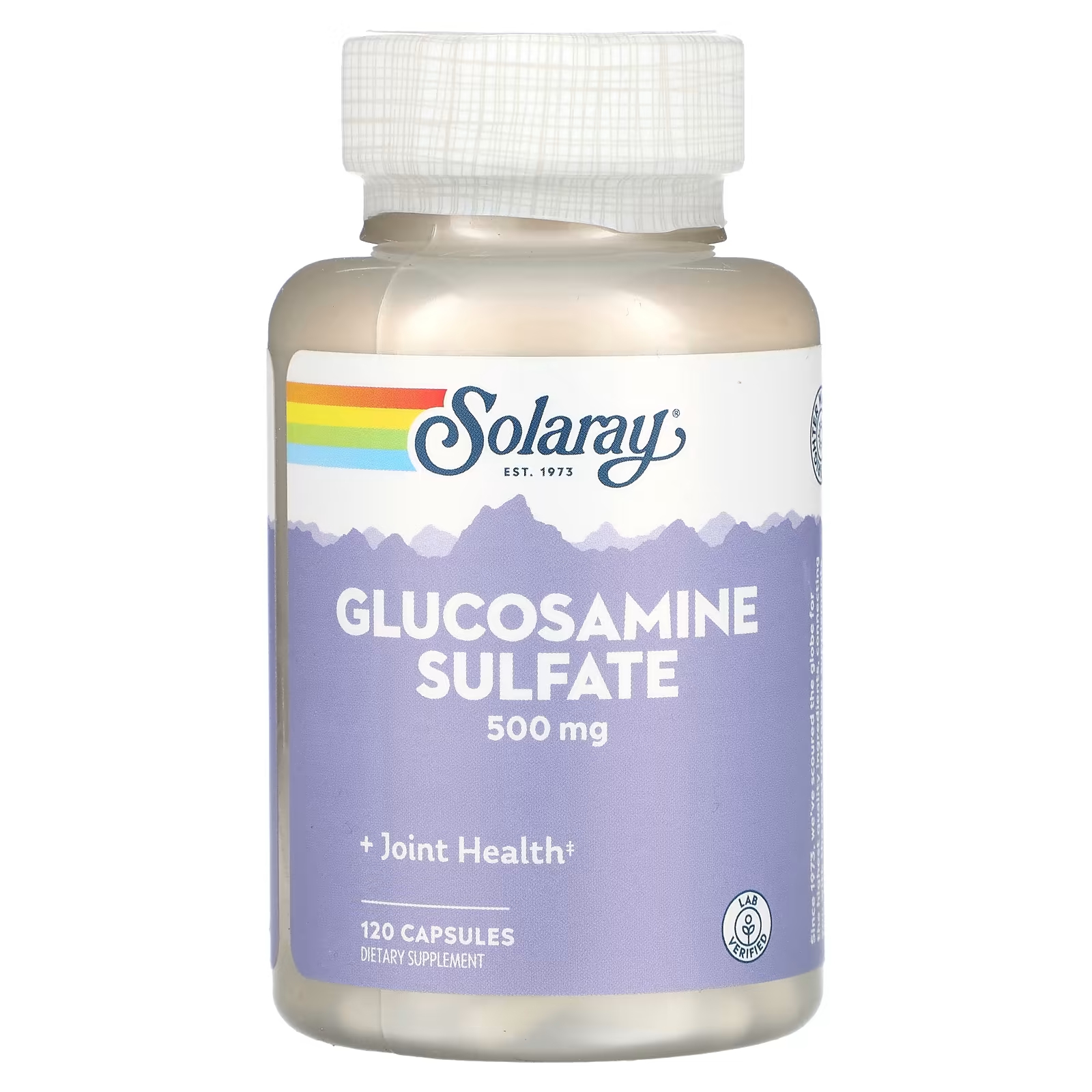 Пищевая добавка Solaray Сульфат глюкозамина, 120 капсул