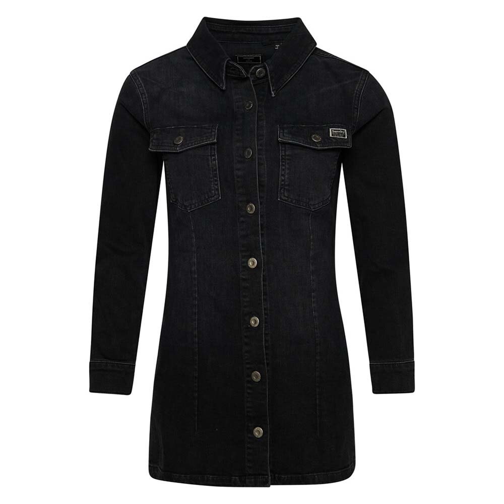 

Платье Superdry Vintage Fitted Denim, черный