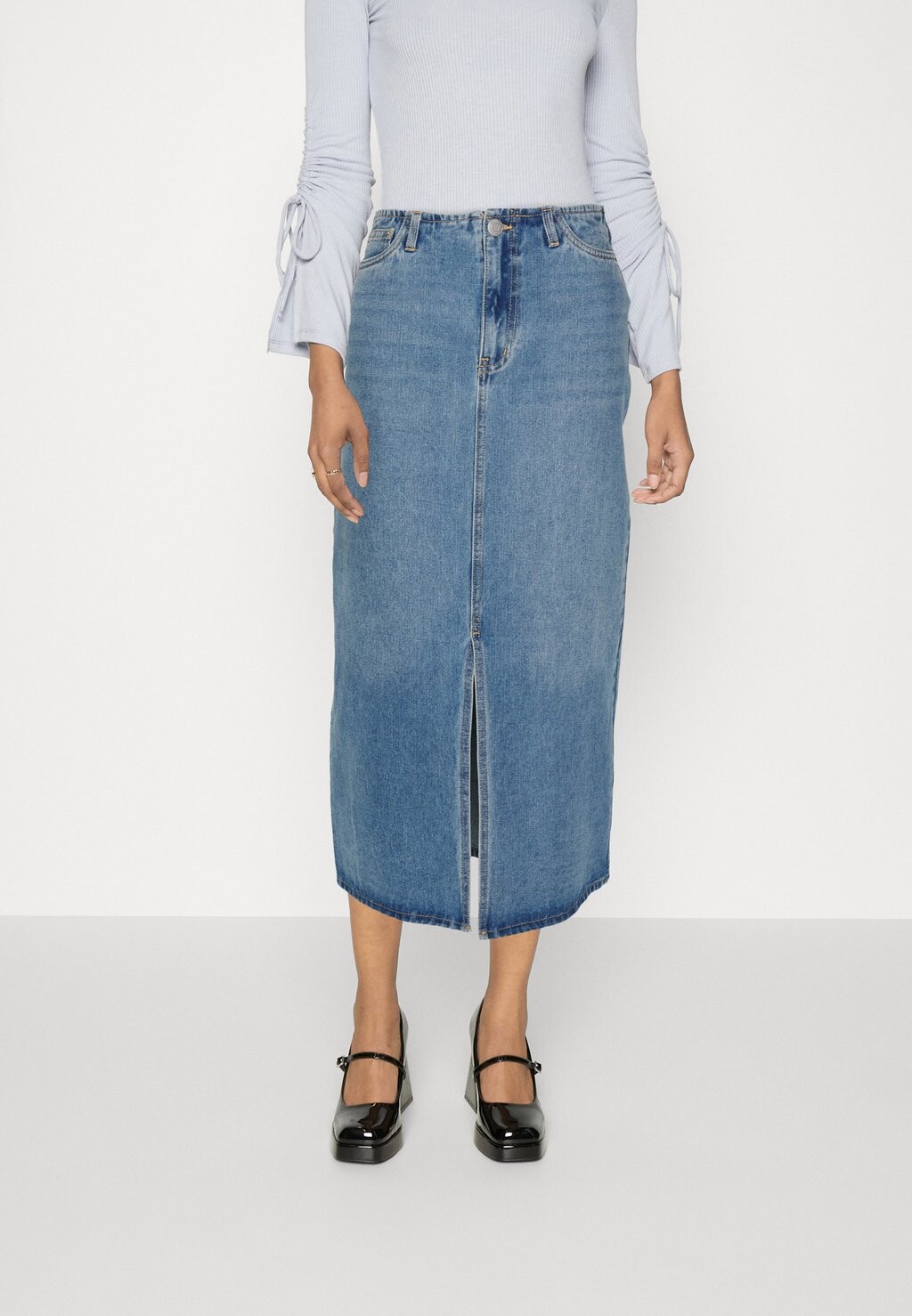 

Топ Vaquera Vero Moda VMTAYLOR LONG SKIRT, цвет medium blue denim