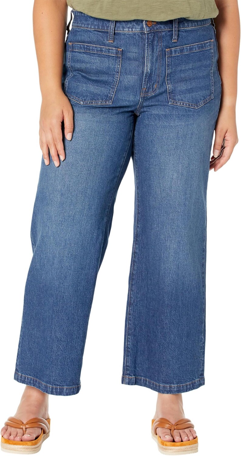 

Джинсы Plus Patch Pocket Perfect Vintage Wide Leg Jeans in Caronia Wash Madewell, цвет Caronia Wash