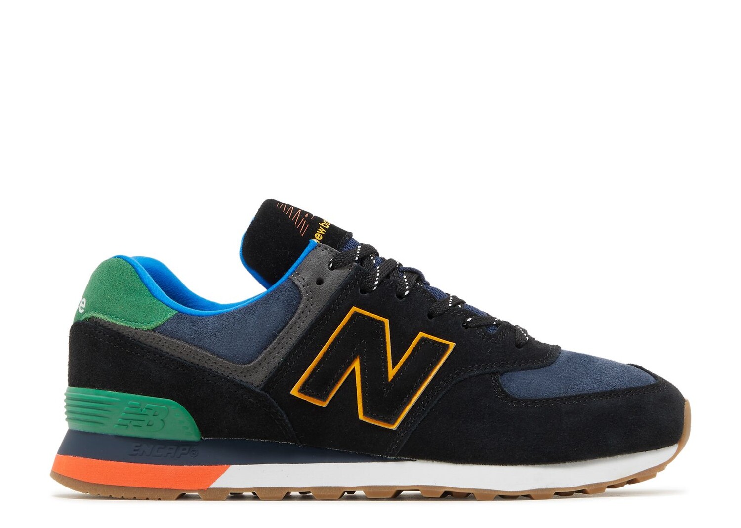

Кроссовки New Balance 574 'Black Varsity Green', черный