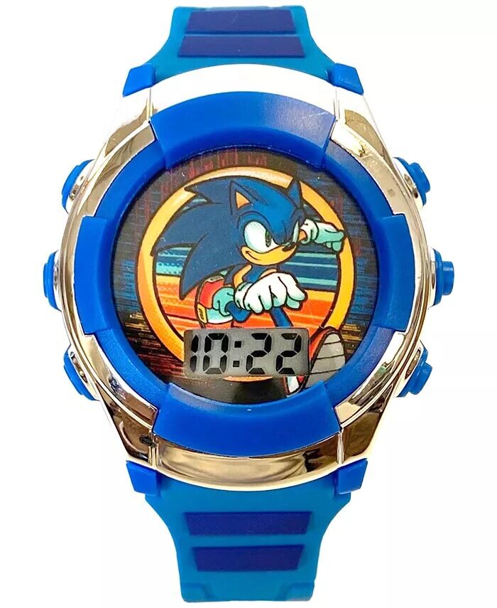

Детские часы Sonic Digital с синим силиконовым ремешком, 38 мм Accutime, синий