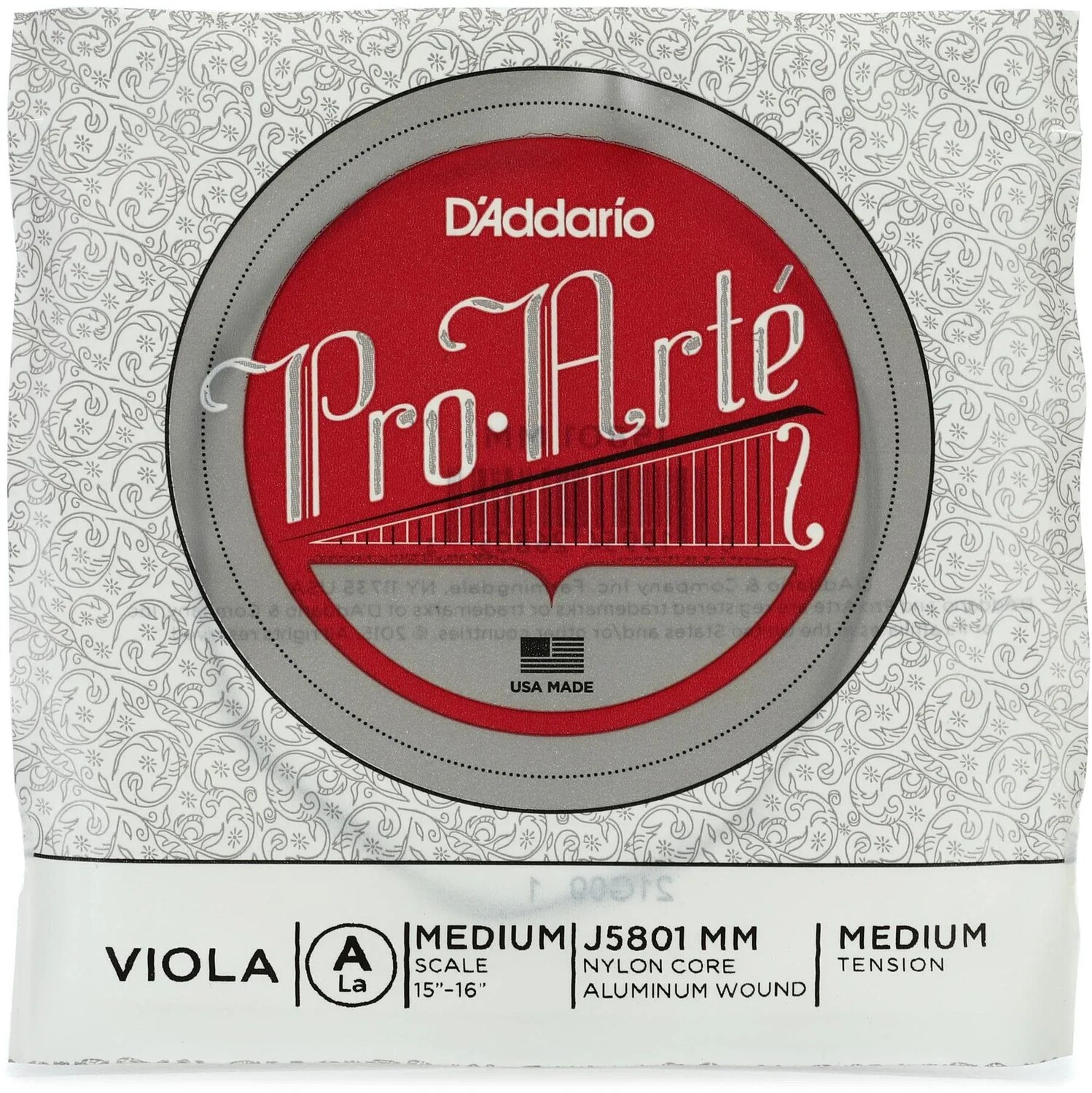 

D'Addario J5801 Pro-Arte Альтовая струна ля - средний строй, среднее натяжение