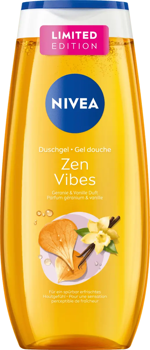 

Гель для душа Zen Vibes с геранью Аромат ванили 250мл NIVEA