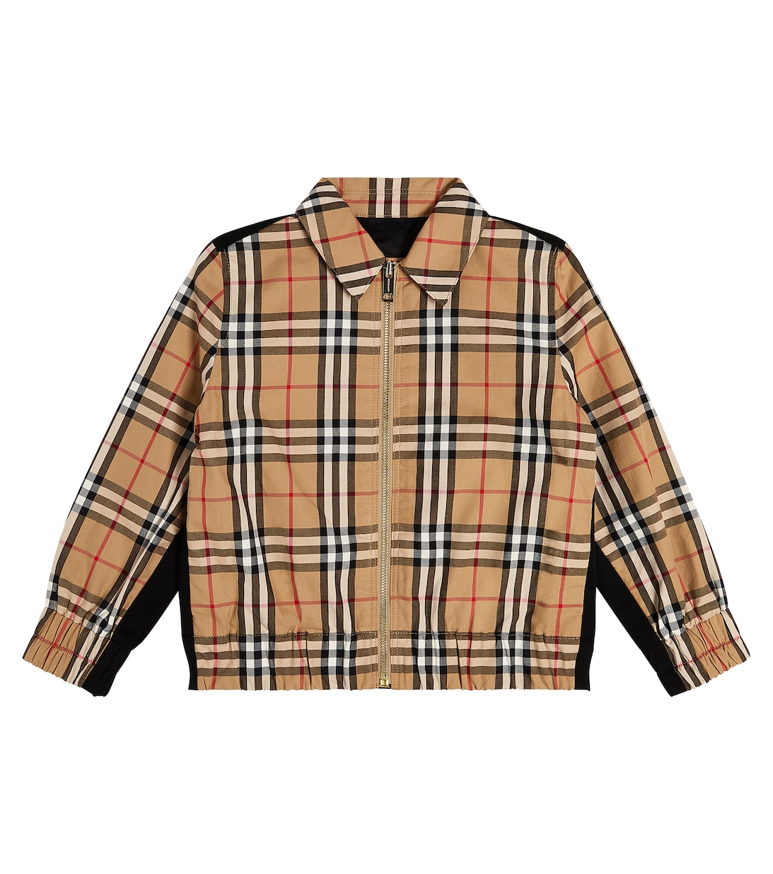 Куртка из хлопка в винтажную клетку Burberry, разноцветный пуховик в винтажную клетку burberry разноцветный