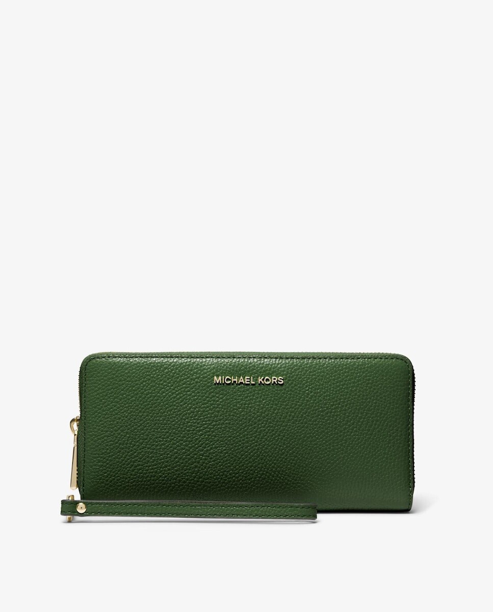 

Большой женский кошелек из кожи зеленого цвета Michael Michael Kors, зеленый