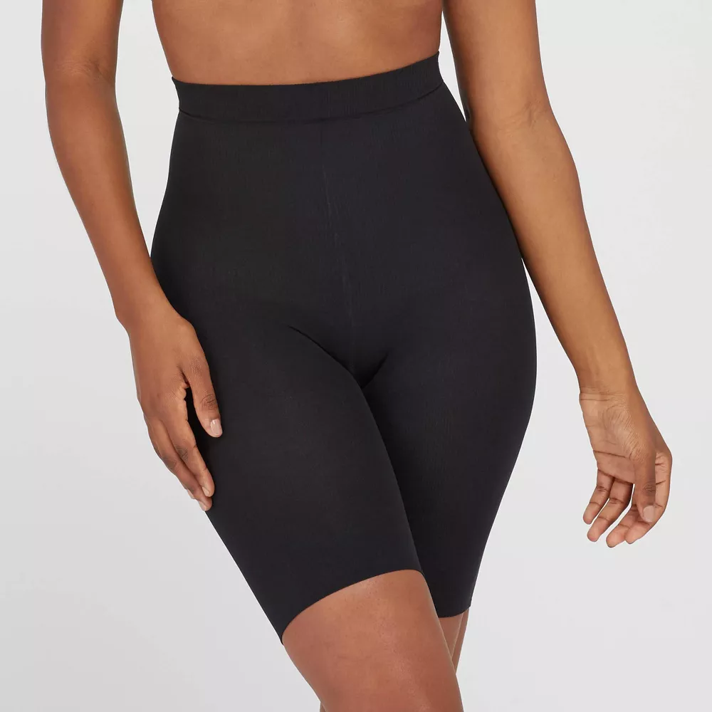 

ASSETS by SPANX Женское корректирующее белье до середины бедра, цвет Black