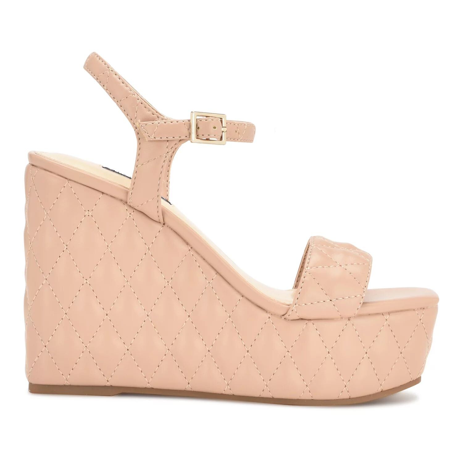 

Женские босоножки на танкетке Nine West Nila на платформе Nine West, черный