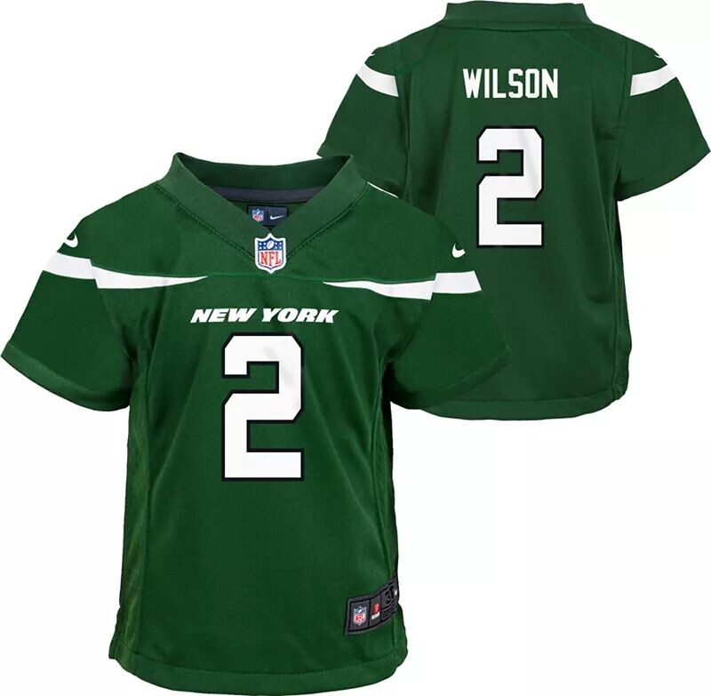 

Зеленая игровая майка Nike Toddler New York Jets Zach Wilson #2