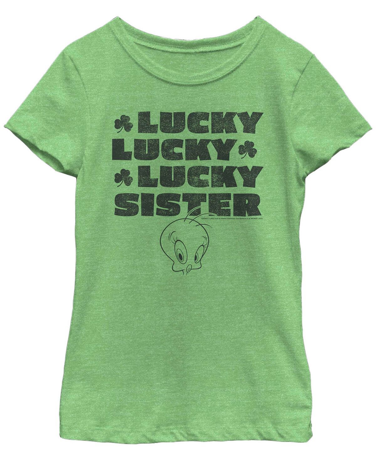 

Детская футболка Tweety Lucky Lucky Lucky Sister с изображением Луни Тюнз ко Дню Святого Патрика Fifth Sun