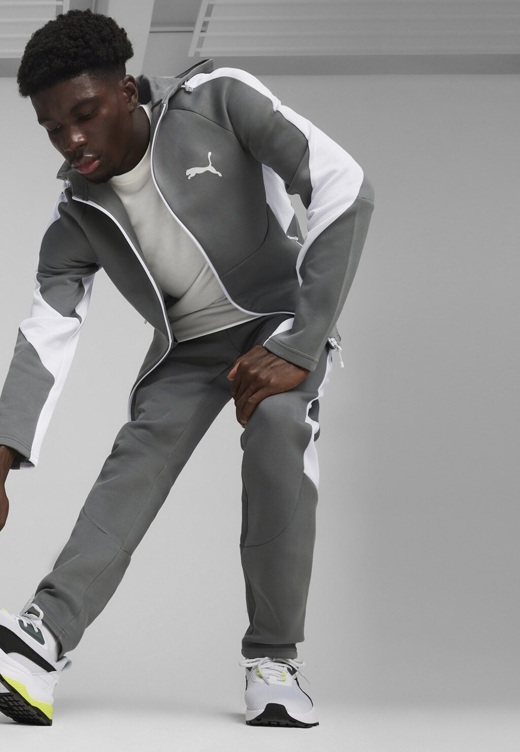 

Толстовка на молнии Evostripe Puma, цвет mineral gray