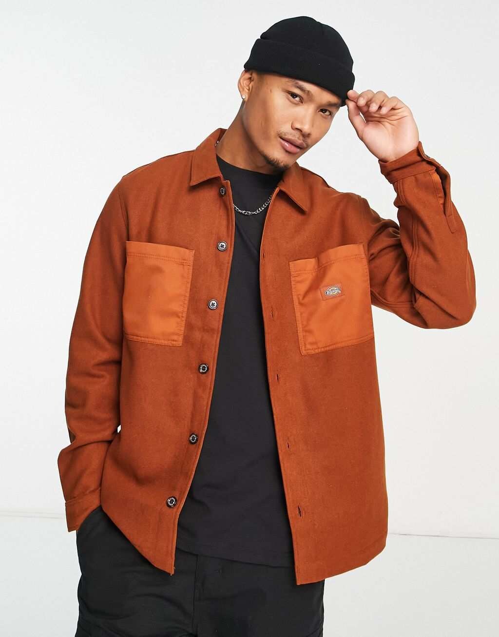 

Коричневая рубашка Dickies Union