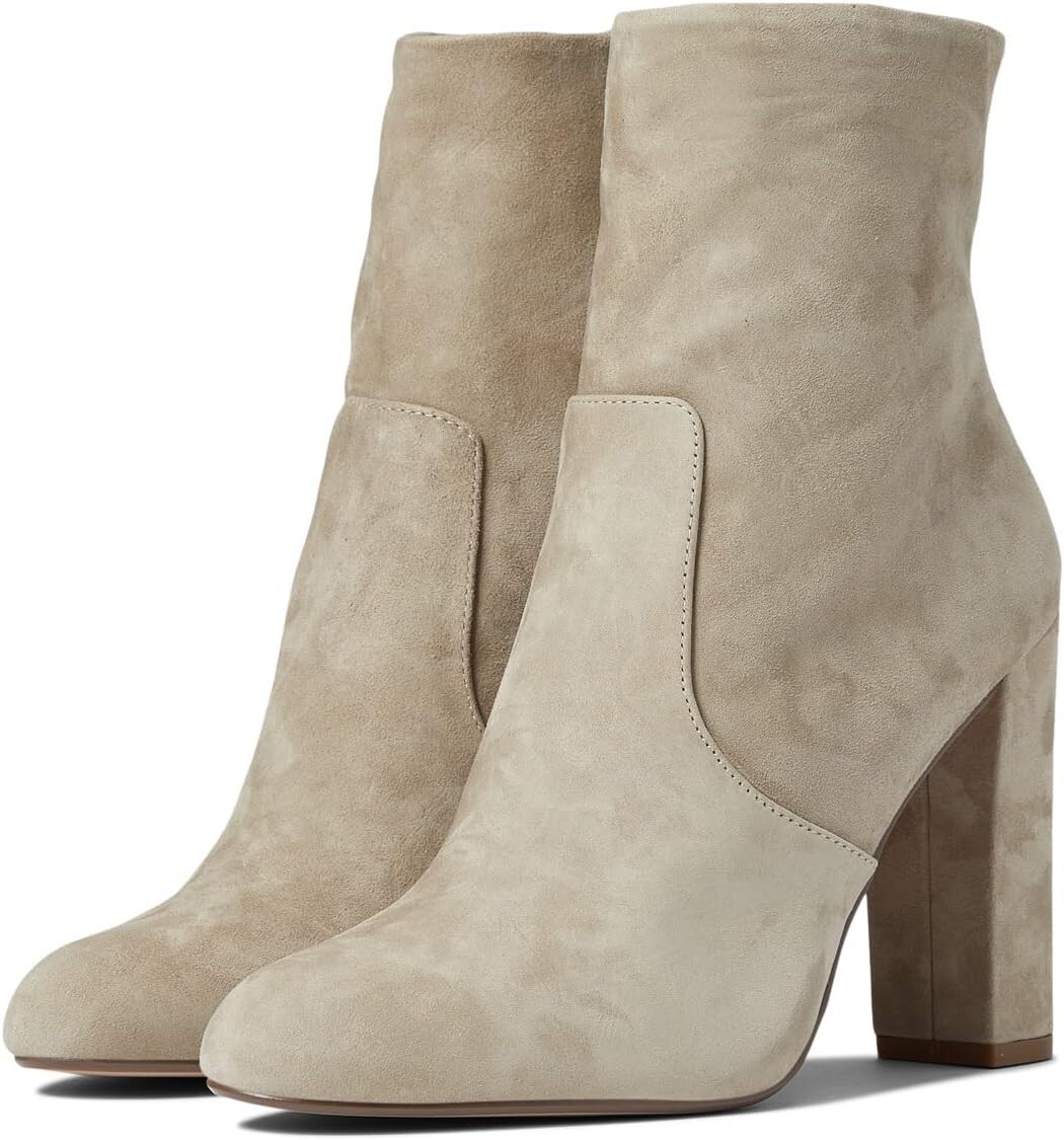 цена Ботильоны Editor Dress Bootie Steve Madden, цвет Sand Suede