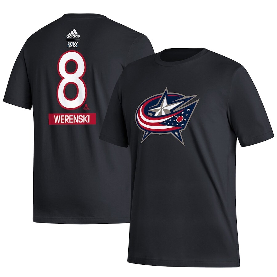 

Футболка с коротким рукавом adidas Columbus Blue Jackets, черный