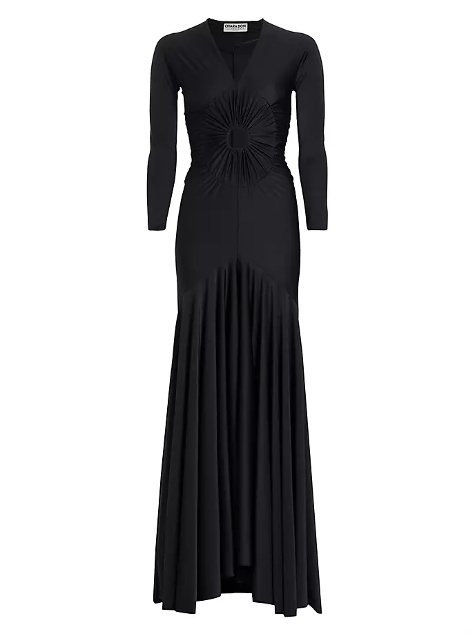 Платье макси с вырезами Ottoda Chiara Boni La Petite Robe, черный chiara boni la petite robe длинная юбка