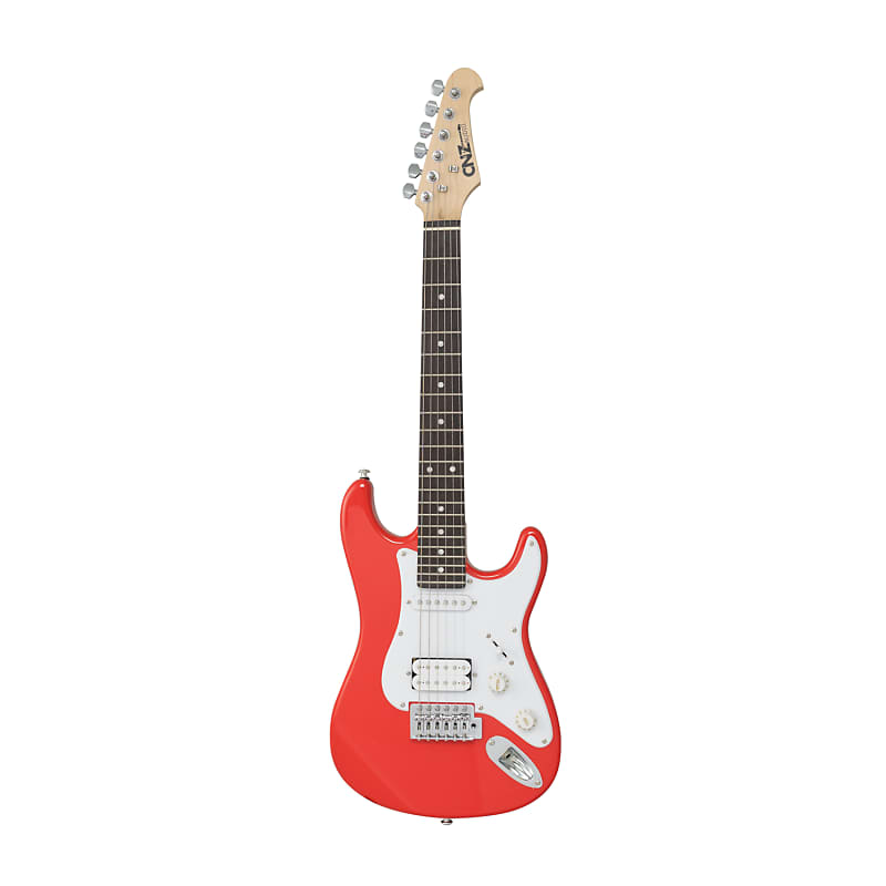 цена Электрогитара CNZ Audio ST Mini Electric Guitar - Rosewood Fingerboard & Maple Neck, Fiesta Red