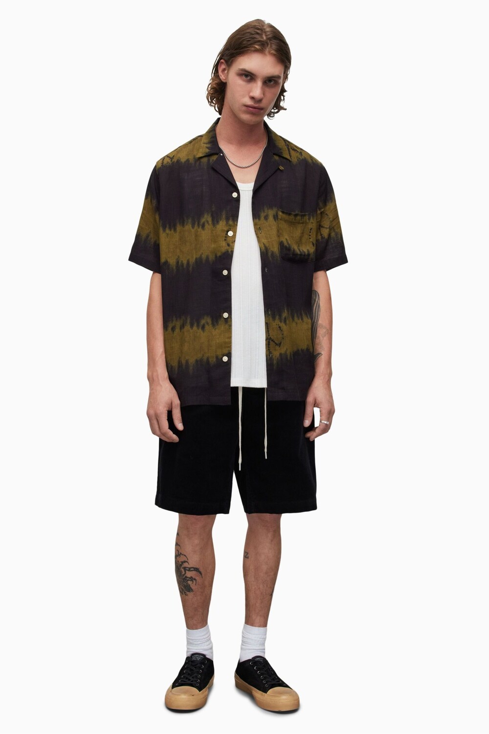 

Синие шорты AllSaints Garda All Saints, черный
