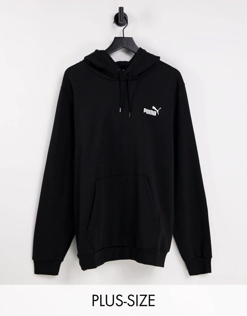 

Черная худи с маленьким логотипом PUMA Plus Essentials