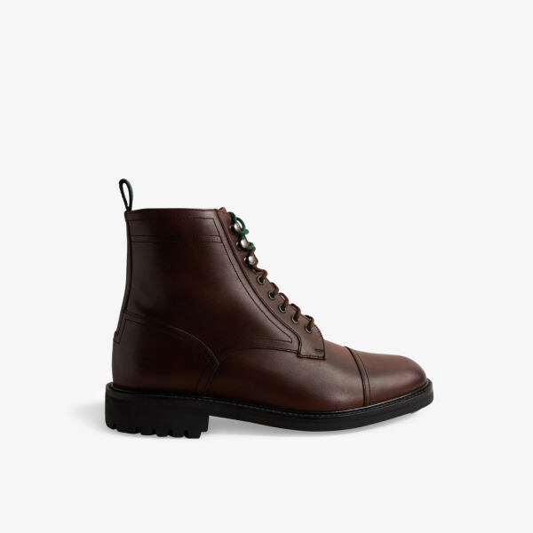 

Кожаные ботильоны Joesif на шнуровке Ted Baker, цвет brn-choc