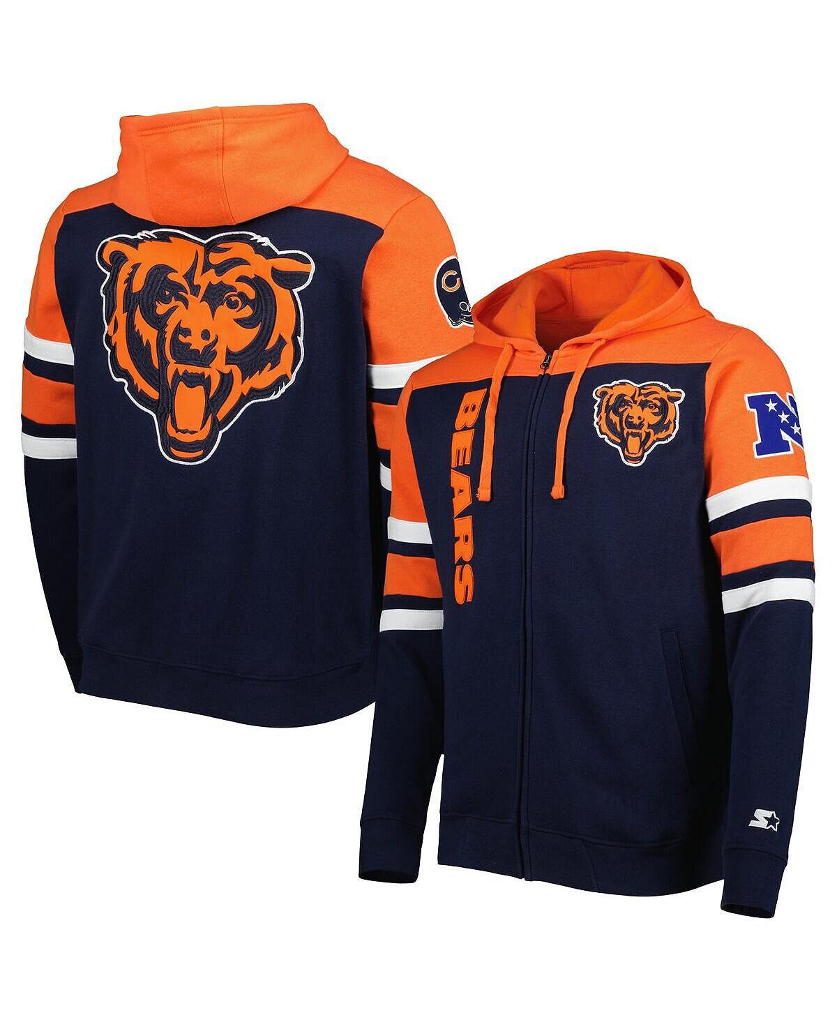 

Мужская темно-синяя куртка с капюшоном на молнии Chicago Bears Extreme Starter