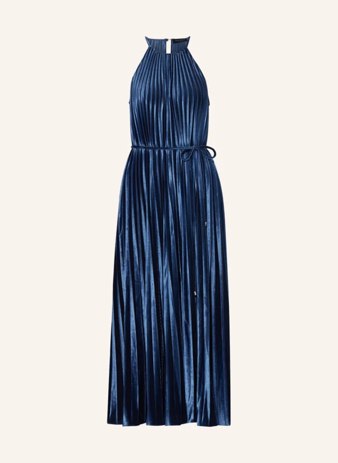 

Плиссированное платье kassiah из бархата Ted Baker, синий