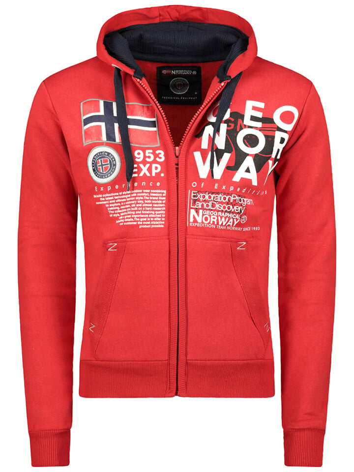 

Толстовка Geographical Norway Gasado, красный