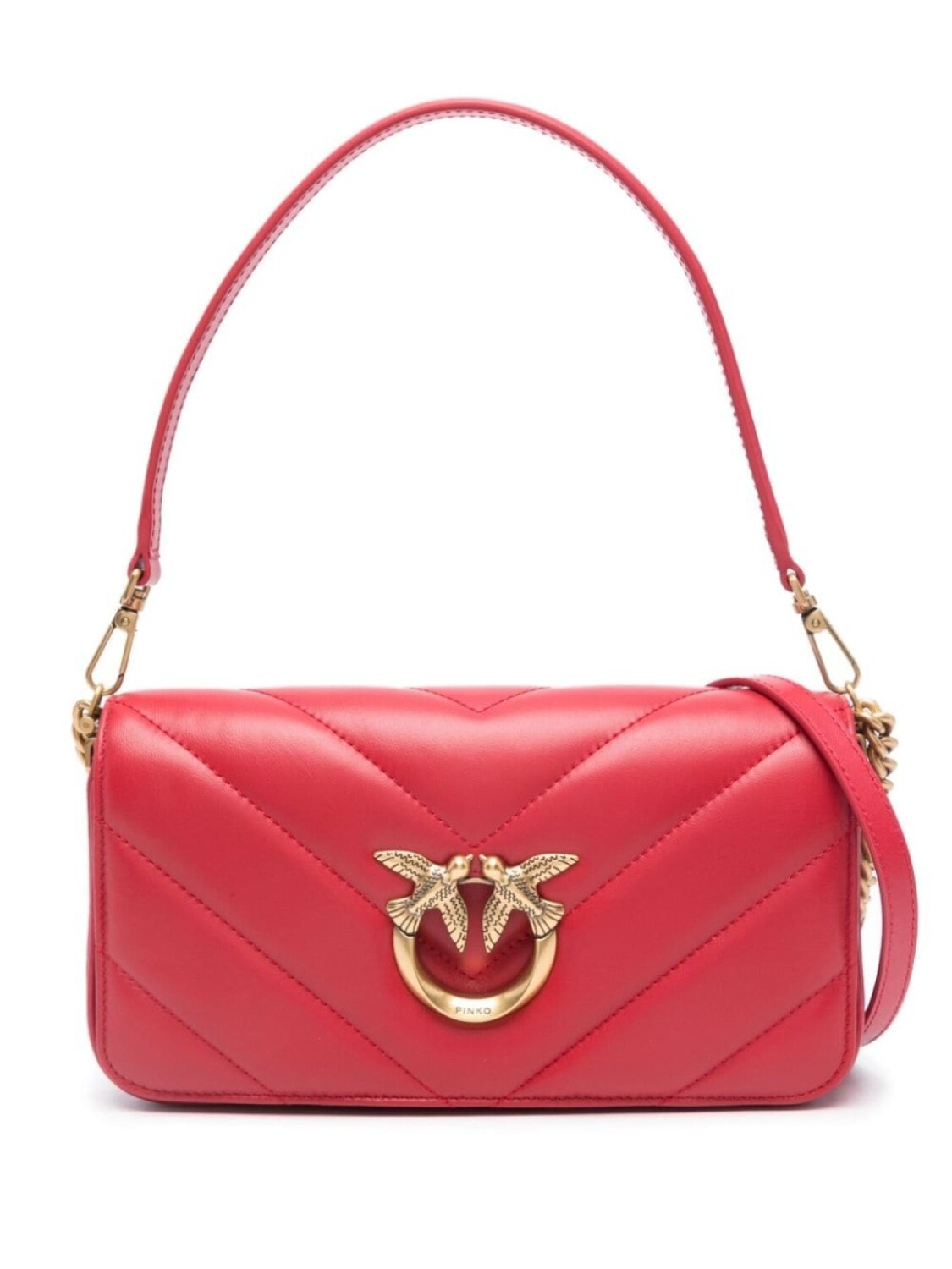 

Стеганая сумка через плечо Mini Love PINKO, красный