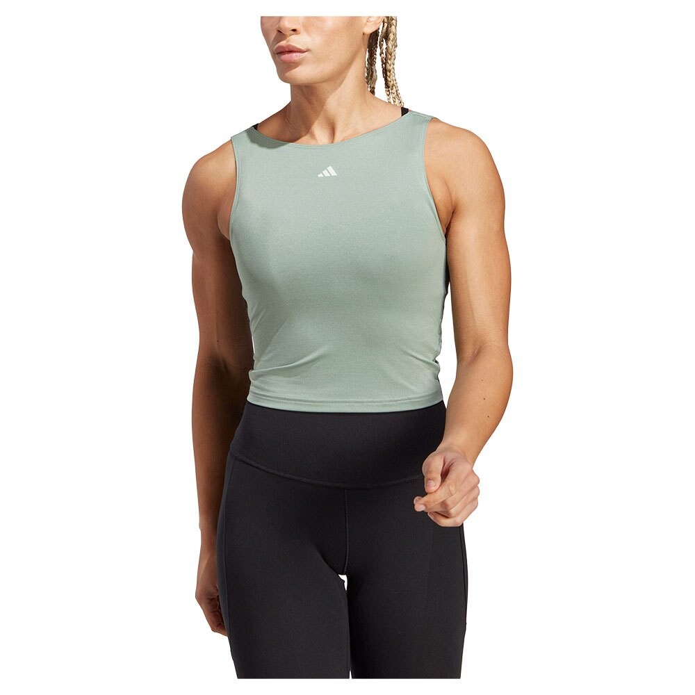 

Спортивный топ adidas Yoga St Cro Tk, зеленый