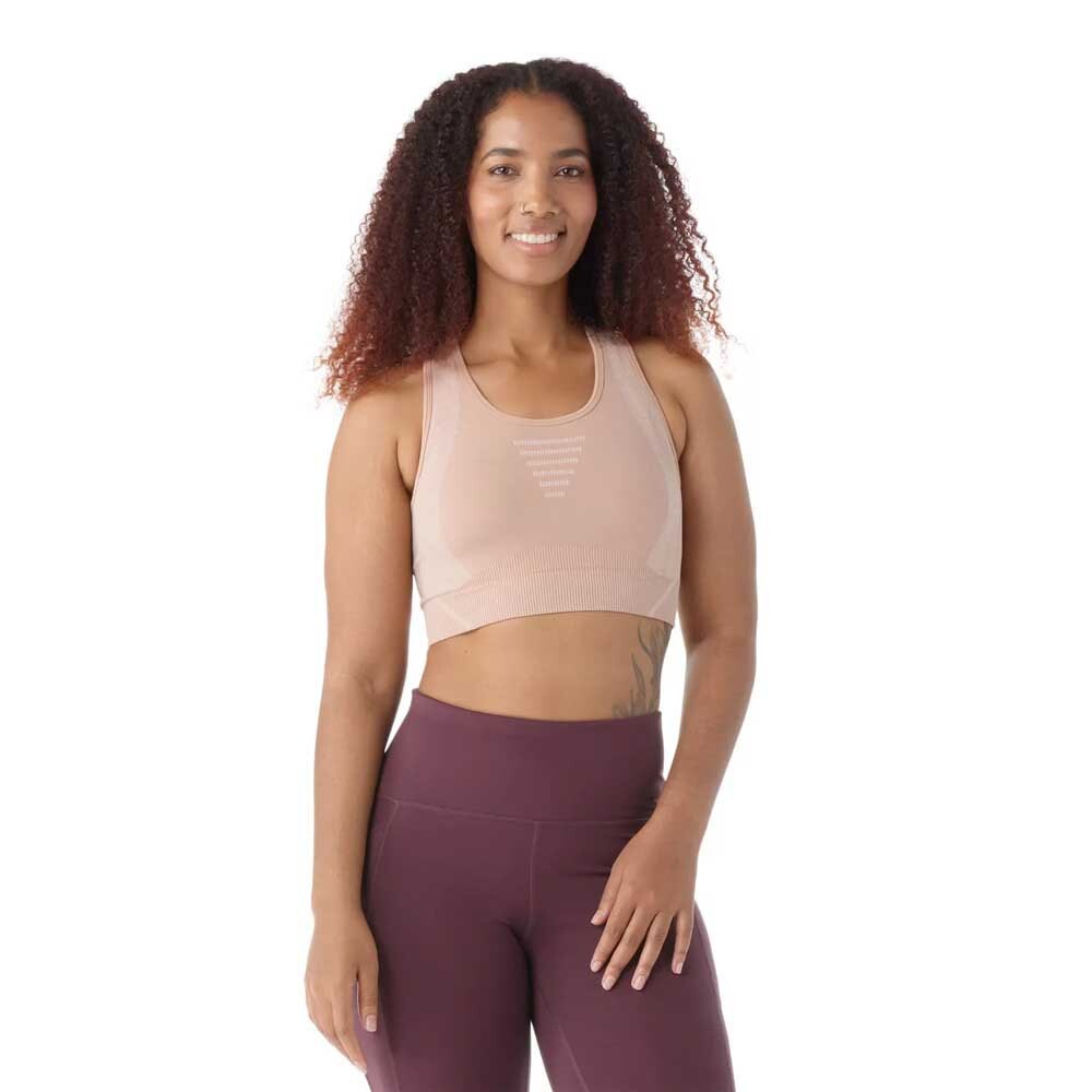 

Спортивный топ Smartwool Intraknit Crop, розовый