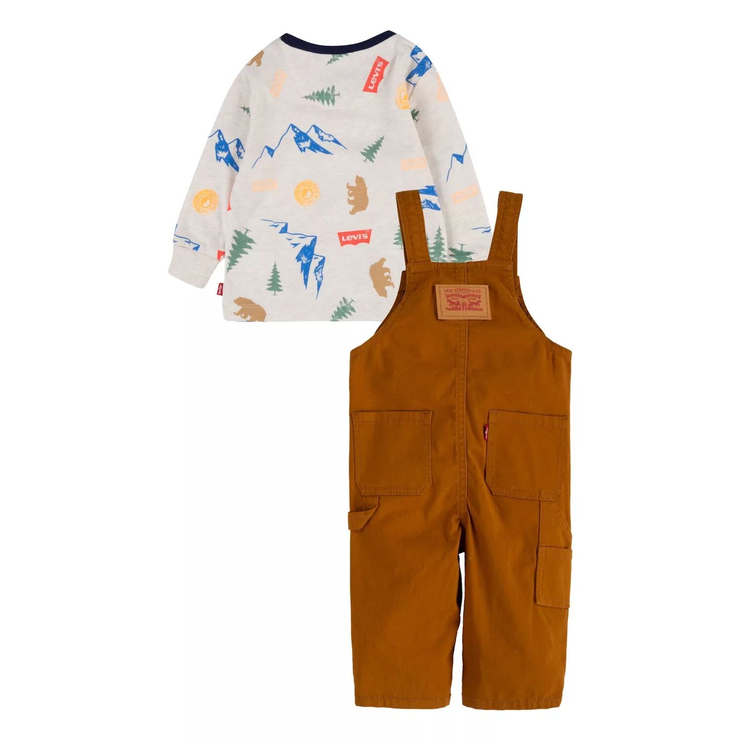 

Комплект футболки и комбинезона с принтом Levi's Happy Camper для маленьких мальчиков Levi's