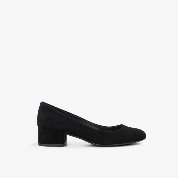 цена Замшевые туфли на каблуке с закругленным носком Bracket Comfort Dune, черный