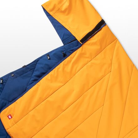 Водонепроницаемое пуховое одеяло с капюшоном 686, цвет Tangerine/Blue