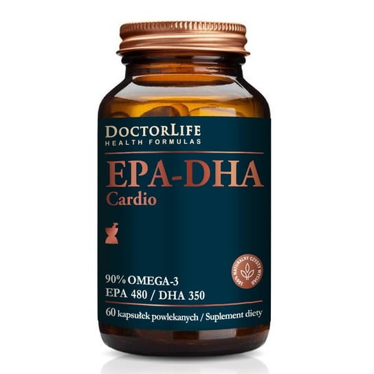 Doctor Life, EPA-DHA Cardio 90% Омега-3 EPA 480/DHA 350, 60 капсул terry naturally vectomega лосось омега 3 epa dha 60 капсул
