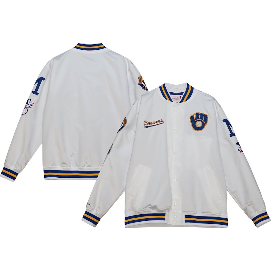 

Куртка Mitchell & Ness Milwaukee Brewers, белый